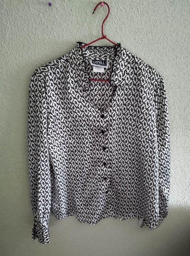 Camisa vintage satinada NUEVA M/L