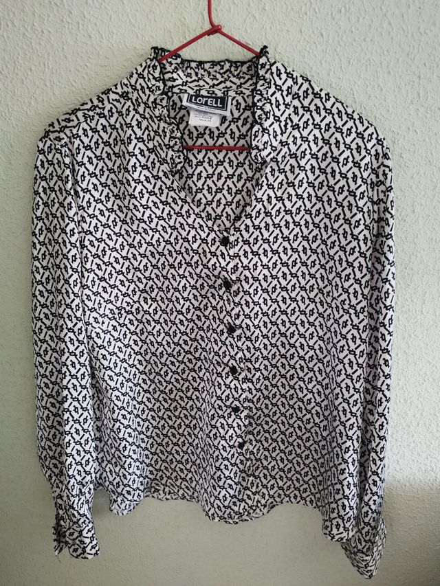 Camisa vintage satinada NUEVA M/L