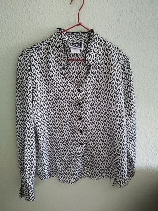 Camisa vintage satinada NUEVA M/L