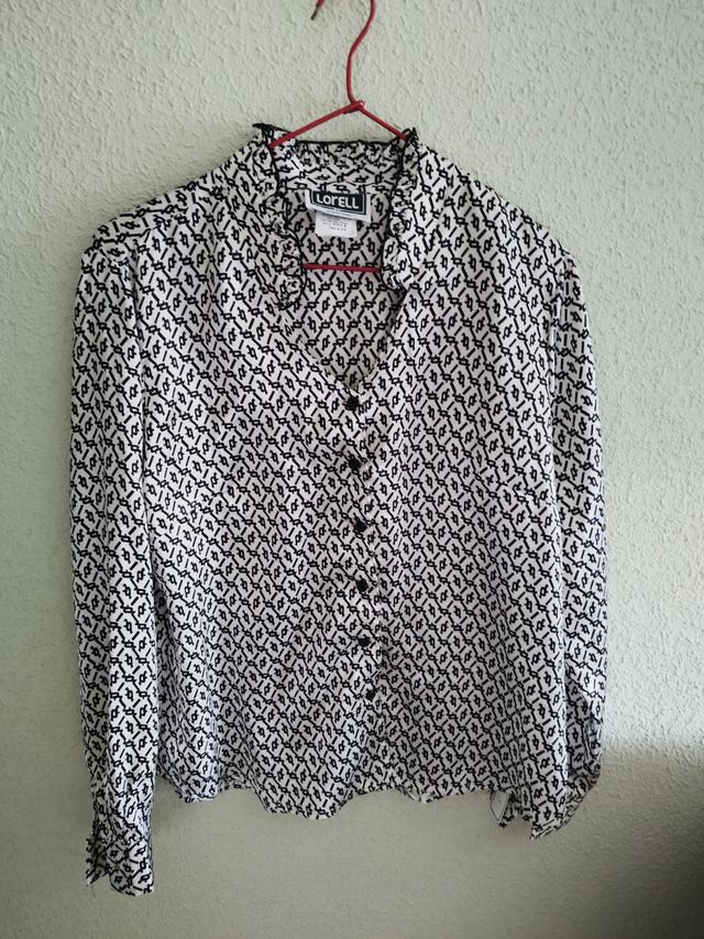 Camisa vintage satinada NUEVA M/L