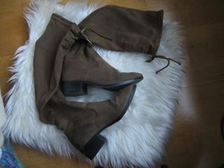 Botas altas de Zara 37 de ante