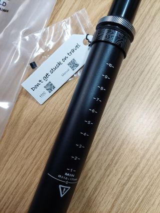 TIJA TELESCÓPICA BICI TRANZ-X DE 31,6 MM 170 MM