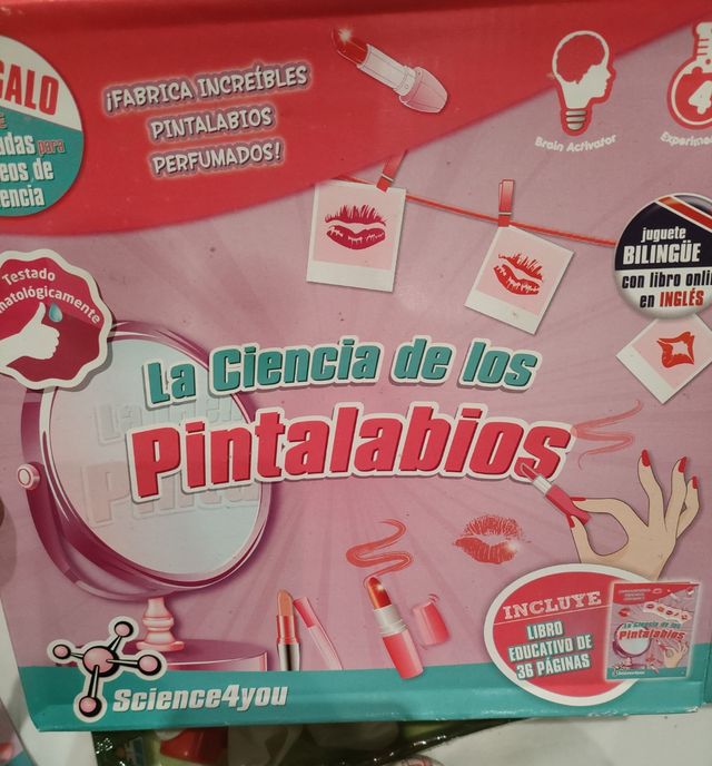 Juguete la ciencia de los pintalabios