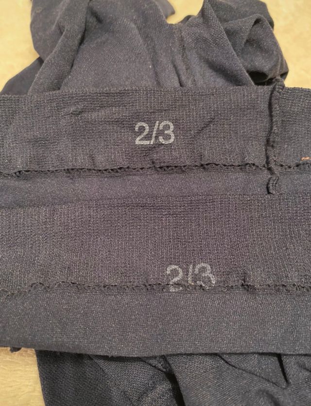 2 Collant bimba 2-3 Anni blu, nuovi senza cartelli