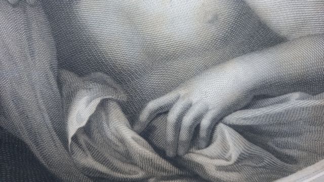 Grabado del Corregio Angel durmiente. siglo XIX