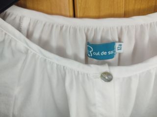 Camisa blanca 12 años.  Cul de Sac 