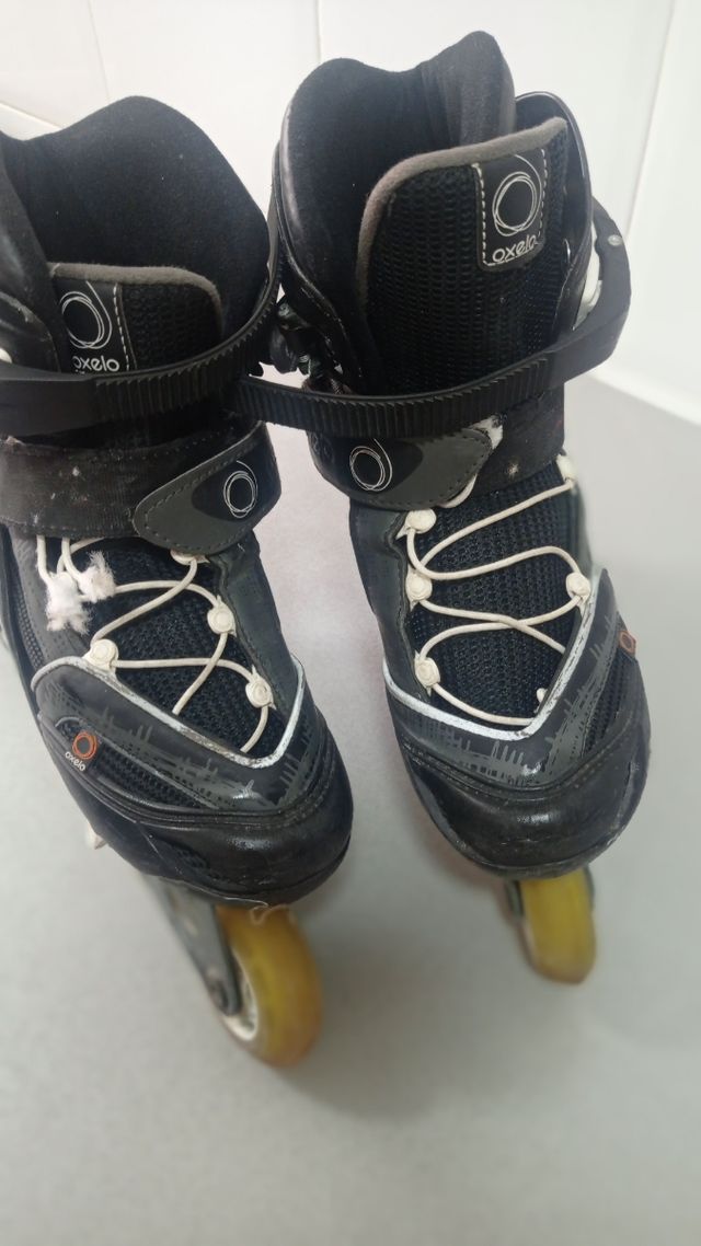 patines linea y protecciónes.