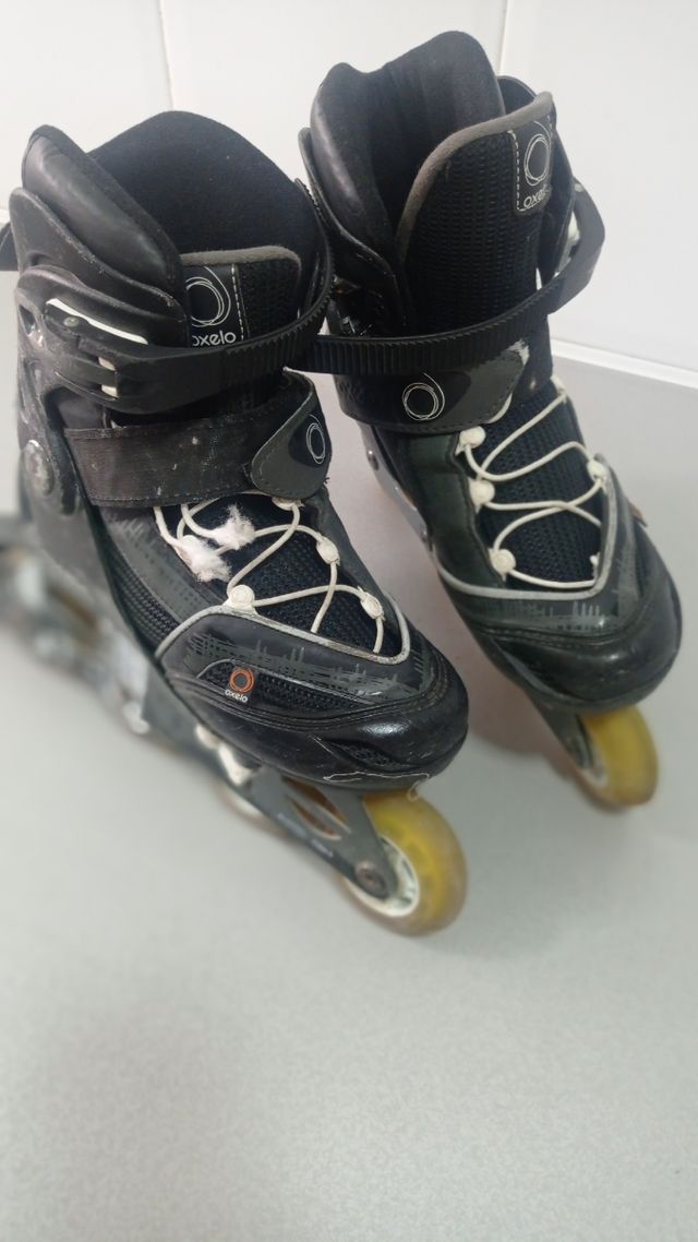 patines linea y protecciónes.