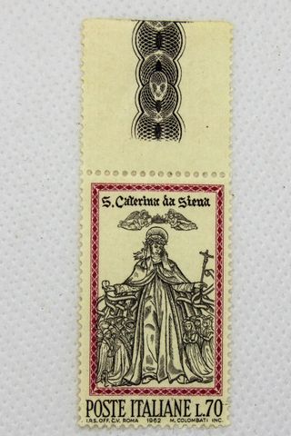 73. Francobollo Repubblica Italia S. Caterina da S