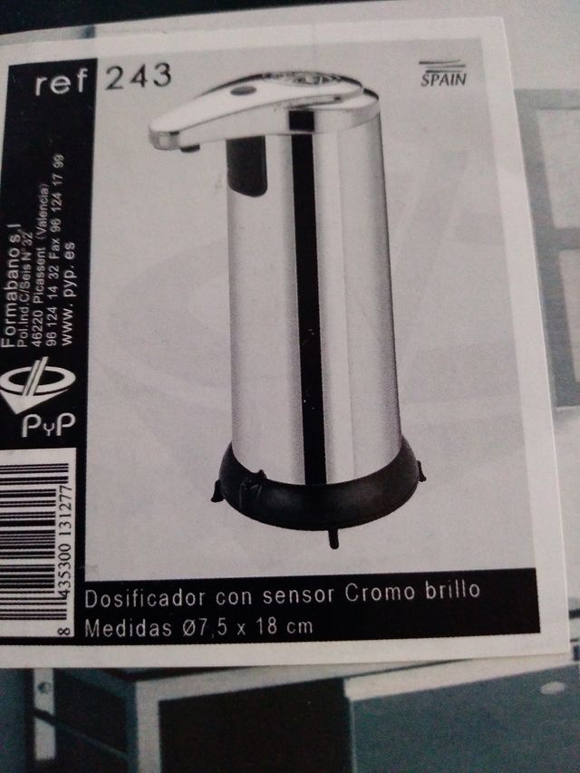 Dispensador jabón con sensor. Nuevo