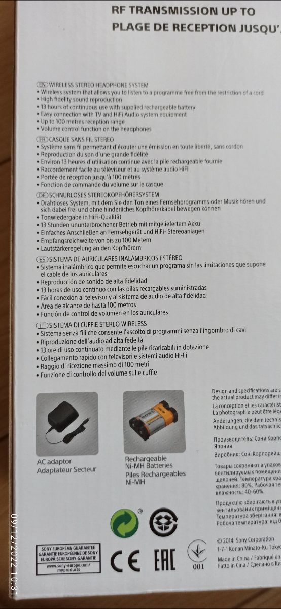 Auriculares inalámbricos Sony