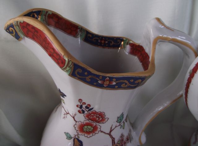 Large Pair of Ironstone Water Jugs