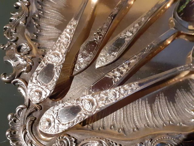 Cinco Cucharas Plata de Ley S.Kirk&Son/Kirk Stieff