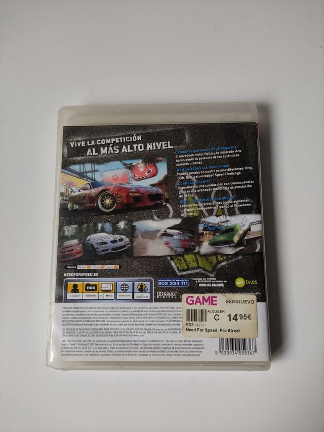 Need for speed Prostreet PS3