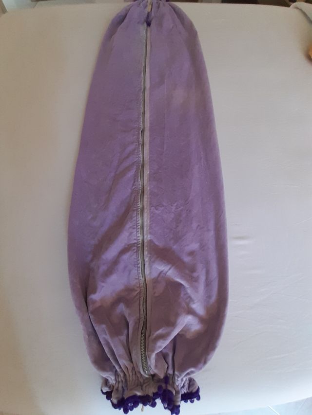 Federa in velluto per cuscino lungo rotondo