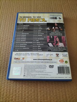 Sing It Party Hits Disney ps2
