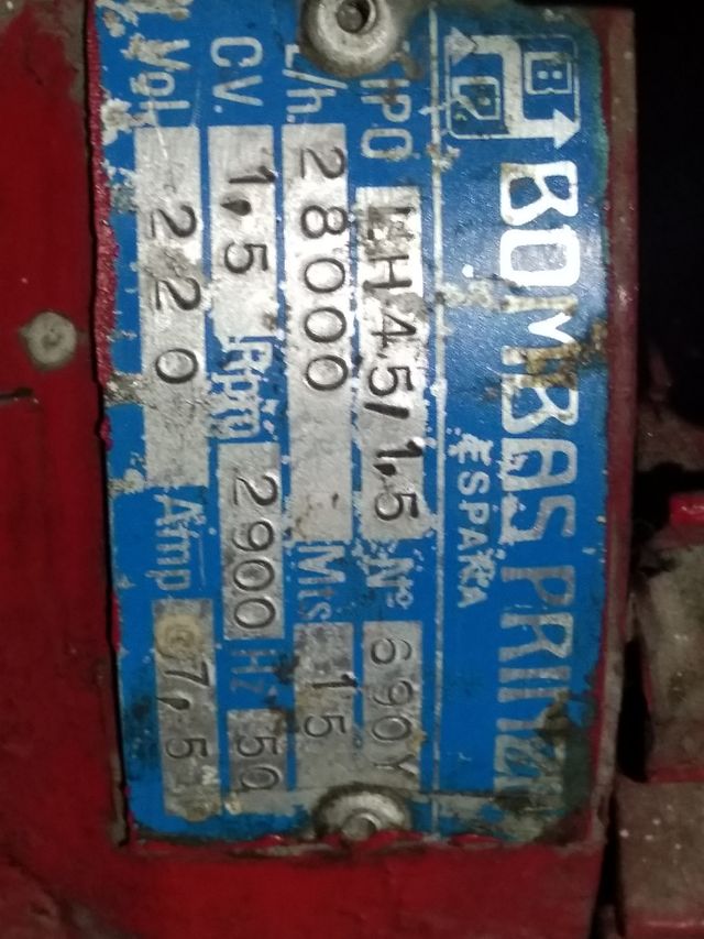 bomba de aguas negras