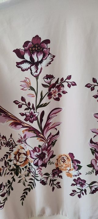 Beisbolera rosa estampada Stradivarius Talla S