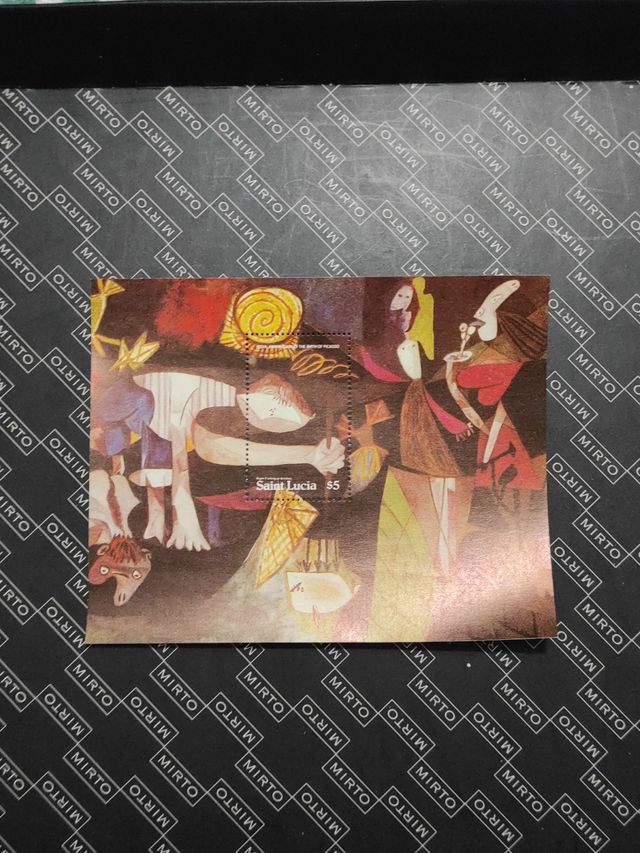 Hoja Bloque Santa Lucia . C Aniversario Picasso