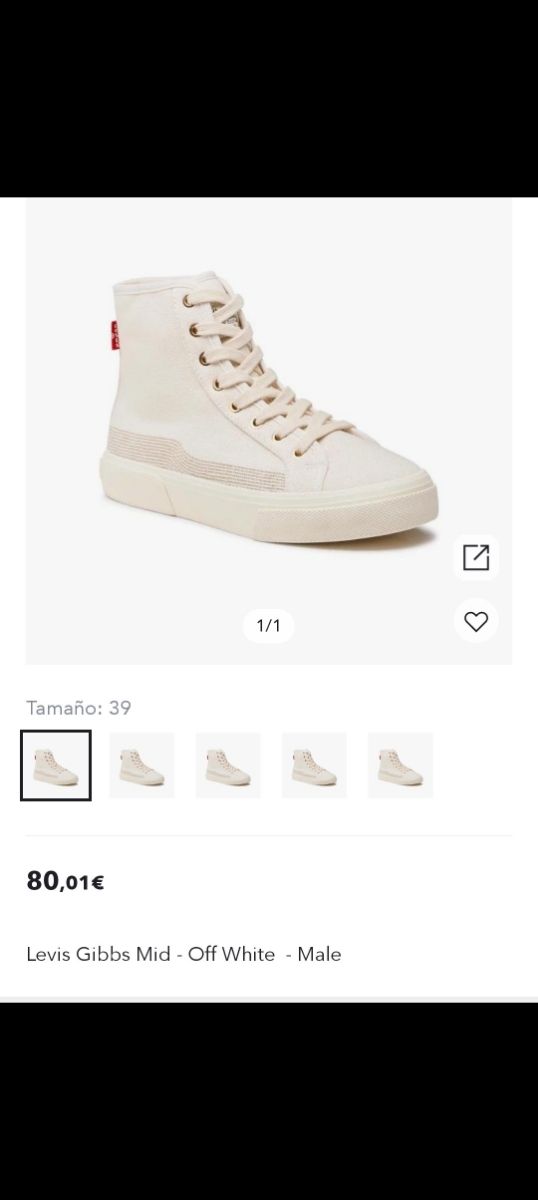 OFERTA !! Z apatilla botín levis