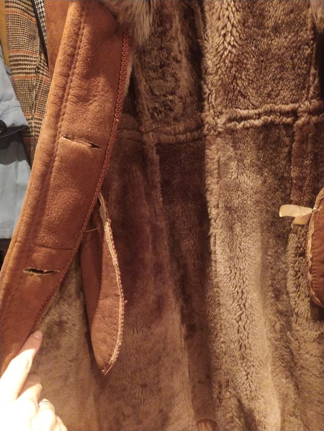 Piel vuelta cordero 100% español.