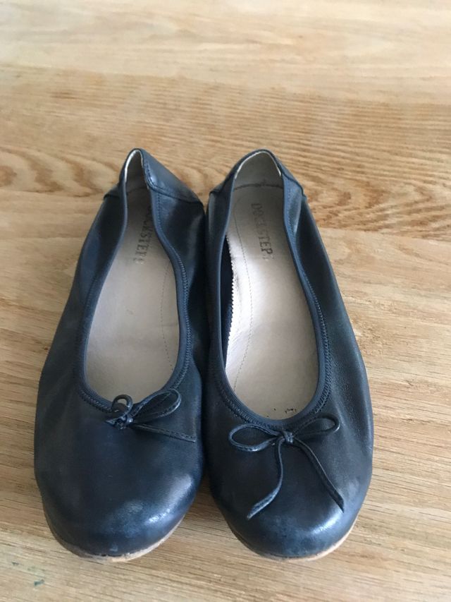 Bailarinas azul marino piel talla 38