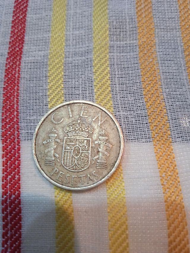 moneda de 100 pesetas en buen estadi