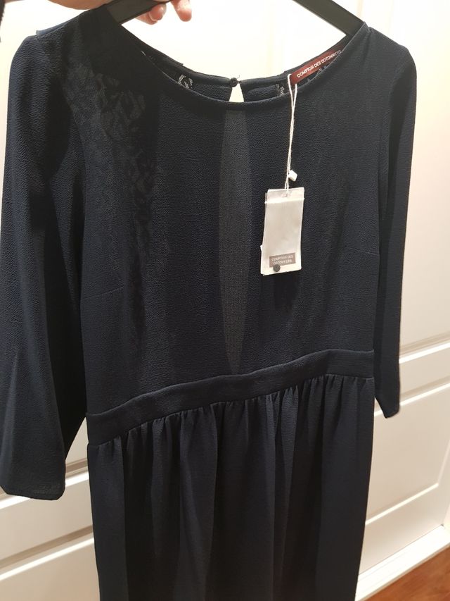 Vestido azul marino de Comptoir des cottoniers.