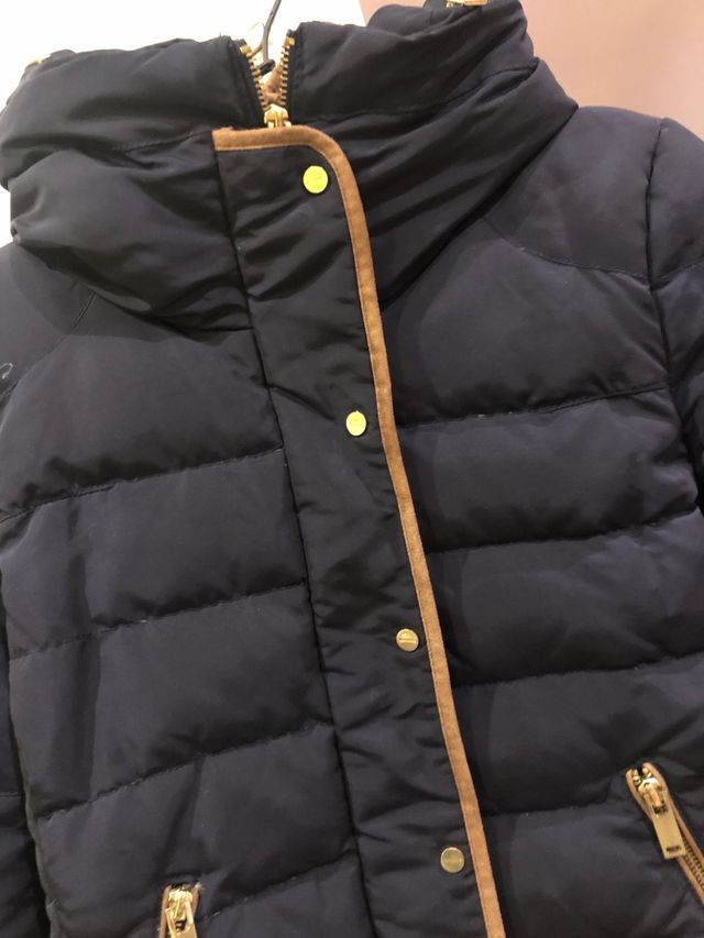 Plumifero talla M zara color azul marino