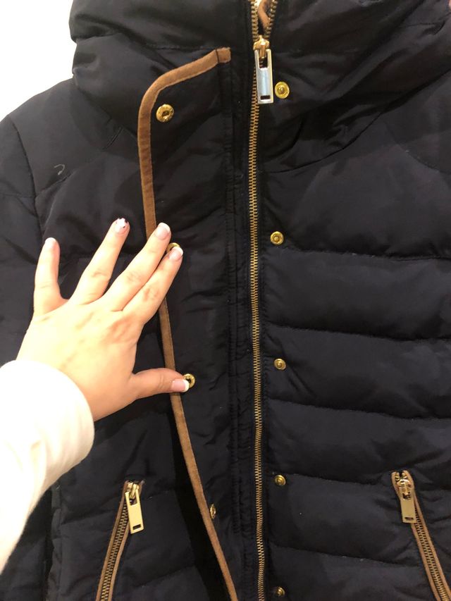 Plumifero talla M zara color azul marino