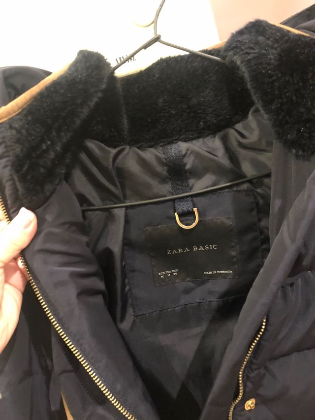 Plumifero talla M zara color azul marino