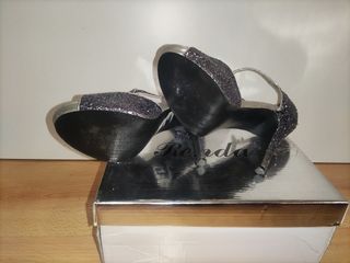 Zapatos sandalias tacón fiesta talla 37