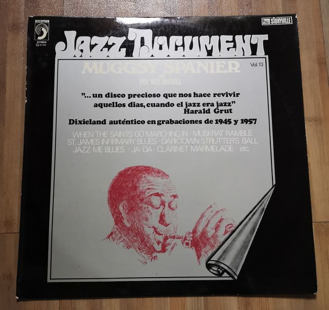 Disco vinilo Muggsy Spanier con Pee Wee Russell