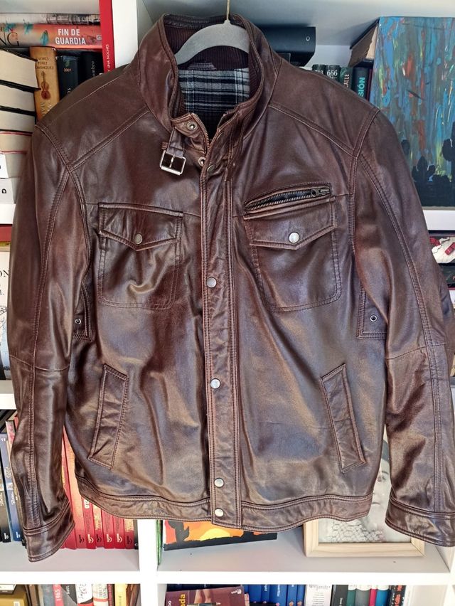 Chaqueta de piel de hombre