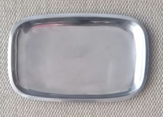  bandeja ovalada de acero inoxidable 