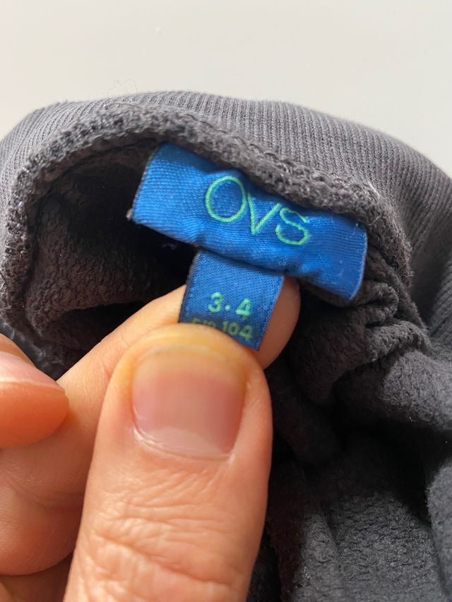 Pantalone tuta bambino grigio OVS tg. 3-4 anni