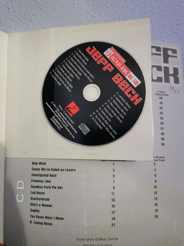 Jeff Beck - 10 Favorite Tunes / Jazz Play-along
