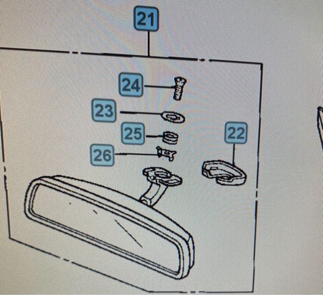 Espejo central honda civic Eg
