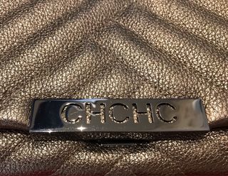 Bolso Clutch dorado Carolina Herrera