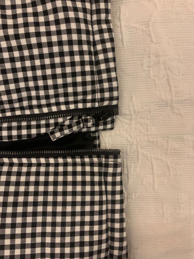 Abrigo acolchado Vichy