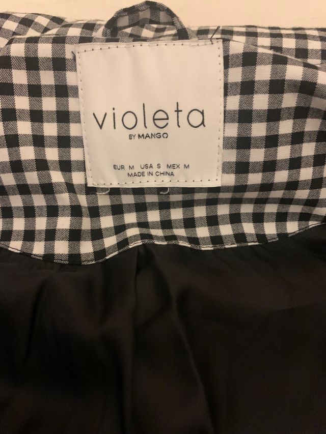 Abrigo acolchado Vichy