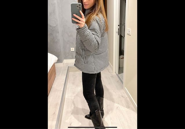 Abrigo acolchado Vichy