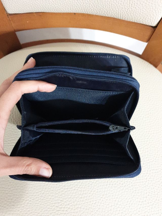 CARTERA MUJER COLOR AZUL MARINO