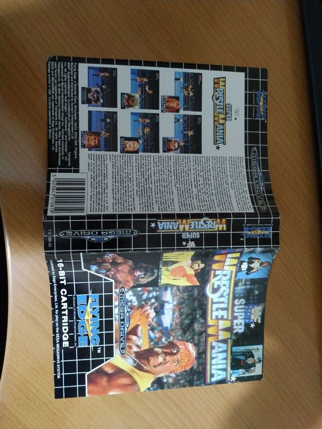 Caratula Wrestle Mania Mega Drive Hulk Hogan