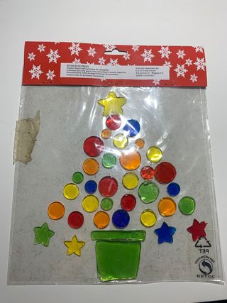 2 alberi decorazione natalizia in gel
