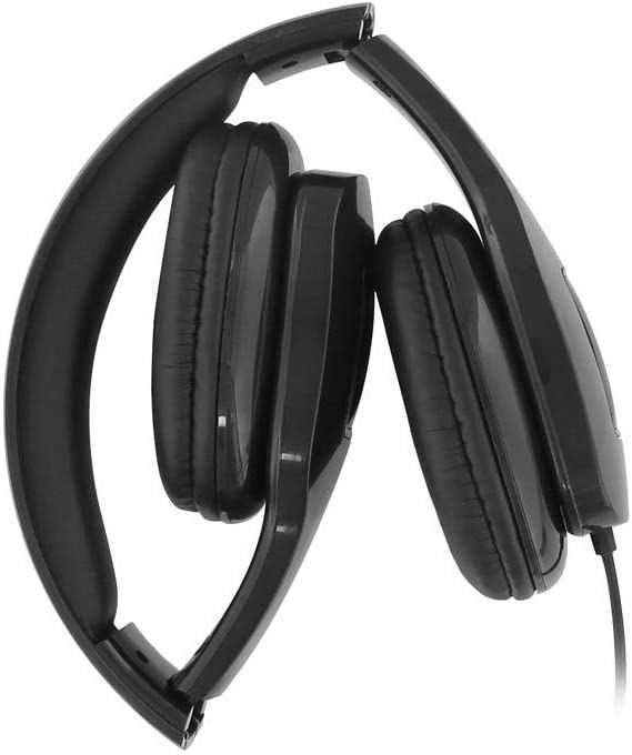 Cuffia pieghevole con microfono incorporato-Nera