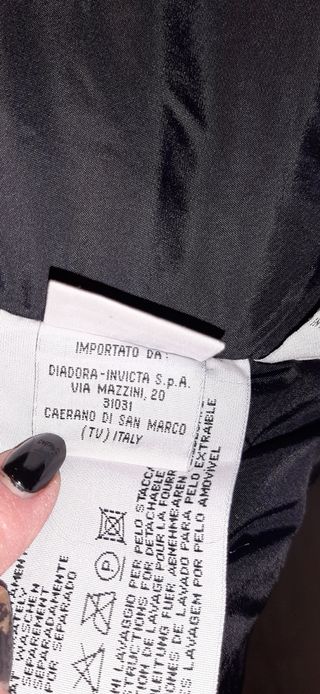 piumino lungo  nero vera piuma