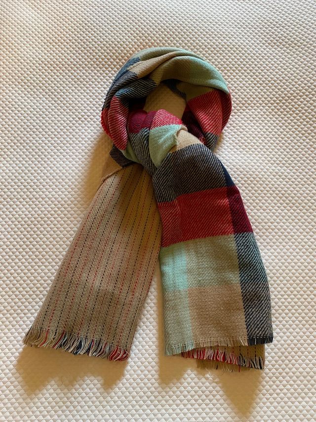 Bufanda cuadros colores