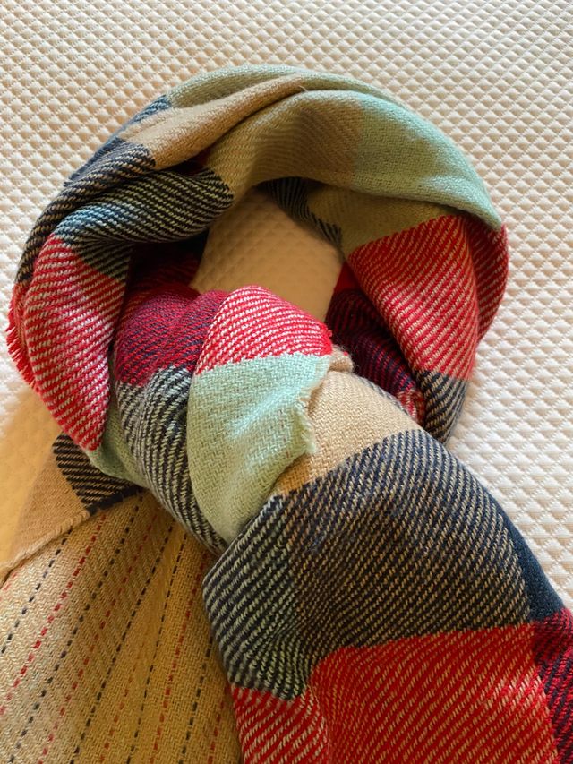 Bufanda cuadros colores