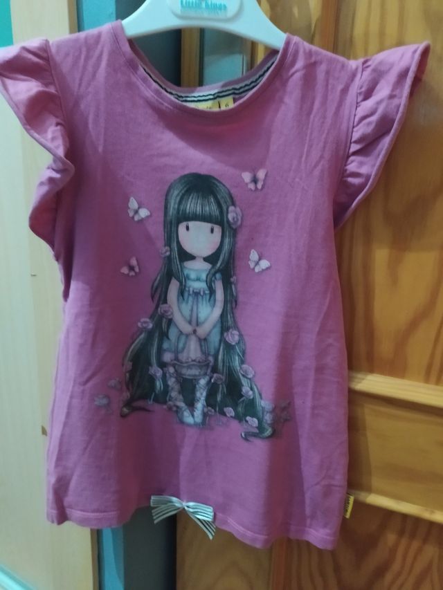 lote de 7 camisetas manga corta talla 7-9 años